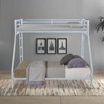 Royal Interiors Twin Over Twin Metal Bunk Bed |Bunk Bed Without Storage for Kids | Double Decker Bed for Kids Room Furniture |Metal Bunker Bed (Mattress Not Included)