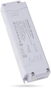 24V 80W Dimmable LED Driver 3.33A Constant Voltage Power Supply AC 120V to DC 24V Compatible with Lutron Leviton Dimmer Triac & 0-10V&1-10V & PWM & 100k Resistor LED Transformer for LED Strip Lights