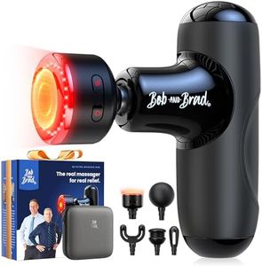Bob and Brad Q2 Ultra Massage Gun with Infrared Heating Head, Pocket-Sized Deep Tissue Massager, Portable Quiet Massage Device with Carry Case for Home Office Workout Muscle Pain Relief