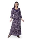 NightShades Nighty| Nighty for Women| Alpine Nighty for Women| Nighty for Women Cotton| Nighty for Women Stylish| Maxi Nighty for Women| Night Gown for Women Cotton| Full Sleeves| Alpine Fabric|