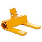 Pallet Buster | Deck Wrecker - Best Wrecking Bar for Breaking Pallets - Steel Head - 2 Secure Locking Pins - Yellow - Molomax