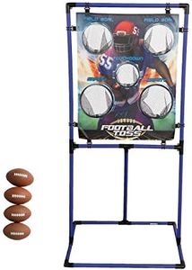 Sport Squad Target Toss Game Set - Choose Either Football Toss or Baseball Toss - Portable Indoor or Outdoor Design for Cookouts, Tailgates, or Backyard Fun - includes 4 Balls - Easy Assembly, multi