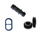 NEXTGEN AGRO drip Irrigation kit Accessories 16mm Grommet, take Off/up & End Cap Combo Pack (16MM TAKE UP-75 PCS/GROMMET-75 PCS/END CAP-75 PCS)