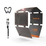 FlexSolar 60W Portable Solar Panels Chargers with PD3.0 USB-C,QC3.0 USB-A and DC Outputs Foldable IP67 Waterproof Power Emergency Camping for Small Power Station Generator,Phones, Power Banks, Tablets