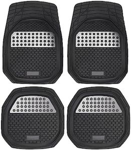 Car Floor Mats, Adjustable Size Automotive Foot Pads, All-Round Protection, Universal Floor Mats for Cars, Trucks, and SUVs - Black