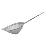 Buckingham Stainless Steel Fine Mesh Conical Strainer Sieve for Baking Rust Free, Dishwasher Safe (20cm)
