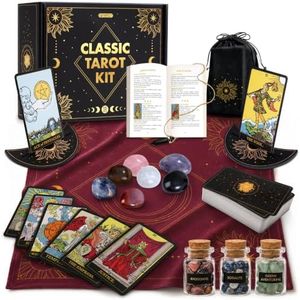 Wyspell Classic Tarot Kit - Tarot Cards Set for Beginners with Guide Book