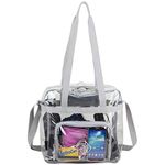 Eastsport Clear Stadium Approved Tote, Gray