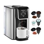 Mecity Coffee Maker 3 in 1 Single Serve Coffee Machine, Compatible with K cup Capsules, Instant Coffee Pot, Tea maker, 6,8,10 Oz Cup, Removable 50 Oz Water Reservoir, 120V 1150W