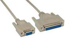 Cable Leader DB9 Female to DB25 Female Null Modem Cable (10 Foot (1 Pack))