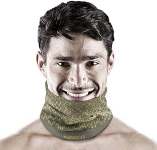 Naroo E9-2-in-1 Reversible Winter Neck Warmer with Breathable Holes for Skiing, Snowboarding, Running (Gray-Yellow)