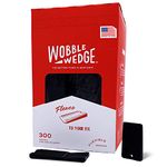 Wobble Wedge Soft Black Restaurant Table Shims 300 Piece Jar