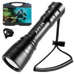 APLOS S2 3000 Lumen LED Dive Light, Advanced S-Series Model with 4 Lighting Modes – High-Performance Submersible Flashlight with Battery, Charger, and Hands-Free Dive Glove for Safety