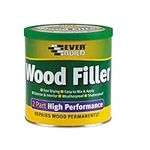 Everbuild 2 Part High Performance Wood Filler That Provides a Tough Long Lasting Repair to All Wood, Medium Stainable - 500 g