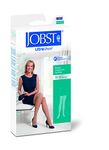 Small , Black : JOBST UltraSheer Compression Support Thigh High Diamond Pattern With Dot Silicone Top Band 20-30mmHg Closed Toe Small Black 119166