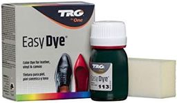 TRG The One Easy Dye, Leather Shoe Color Restore Paint, 113 Green, 25 ml