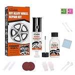 Loupsiy Alloy Wheel Scuff Repair Kit - Quick Fix Silver Wheel Paint Alloy Wheel Scratch Repair Kit - Rim Scrapes Scratches Remover Car Auto Rim Dent Scratch Care