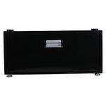Equator Laundry Pedestal with Drawer (Black)