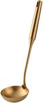 Soup Ladle,13.38inch Gold 18/8(304) Stainless steel Long Handle Cooking Utensil by BUY THINGS!