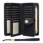 SENDEFN Ladies Purse,Genuine Leather with RFID Protection Large Capacity Women's Wallet