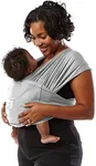 Baby K'tan Original Baby Wrap Carrier, Infant and Child Sling - Simple Wrap Holder for Babywearing - No Rings or Buckles - Carry Newborn up to 35 lbs, Heather Grey, Women 6-8 (Small), Men 37-38