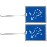 NFL Detroit Lions Vinyl Luggage Tag, 2pk, Blue