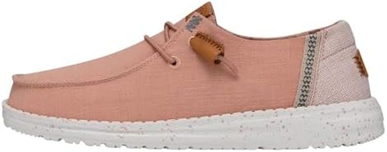 HEYDUDE Women's Wendy Washed Canvas | Womens Shoes | Womens Lace Up Loafers | Comfortable & Light-Weight