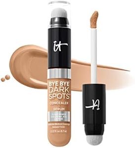 IT Cosmetics Bye Bye Dark Spots Concealer + Brightening Serum – 2% Niacinamide, Hyaluronic Acid & Caffeine - Medium Coverage, Natural Finish, All Skin Types – 33 Medium Neutral, 0.22 fl. oz