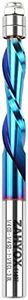 ZahyoX Downcut Flush Trim Router Bit, NACO Coated Spiral Flush Trim Bit with Double Bearing, 1/4" Cutting Dia, 1/4" Shank, 1-1/8" Cutting Length, 3" Overall Length