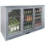 Cater-Cool CK2303 Commercial Triple Sliding Door Silver Bottle Cooler