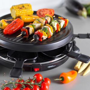 Giles & Posner Raclette Grill – 6-Person Electric Tabletop Grill