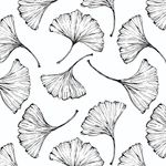 Yomshi Self Adhesive Wallpaper Leaf Black and White Wallpaper 44cm×3m Peel and Stick Wallpaper Sticky Back Plastic Waterproof Furniture Sticker for Living Room Bedroom Wall