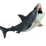 Large Shark Toys Megalodon 27CM, Realistic Shark Toy Figures, Megalodon Shark Figurine, Large Deep Sea Creature Plastic Hand-Painted Ocean Animal Model Playset for Bath Toy, Cake Topper, Collection