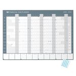 Financial Year 2025-2026 Wall Planner by Clear Mind Concepts® - A2 Folded Size - April 2025 to April 5th 2026 Fiscal Calendar - Space for Monthly Planning - 3 Printable Planners for Organising