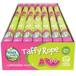 Heaven & Earth Watermelon Wow Taffy Rope 552g (24 Pack) | Made with Natural Colours & Flavours, No High Fructose Corn Syrup, Gluten Free, Nothing Artificial, Kosher, Wonderfully Delicious!