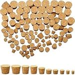 100 Pack Cork Stoppers Wooden Taper