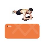 Super Balance Flow Cushioned Mat | | Lightweight | Thick | Soft Cushioned | Extra Support for Knee, Hands, Wrists & Elbows | Yoga Mat | Stable movement | Yoga Pad | 20mm | Orange