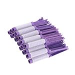 Hair Perm Kit, 20pcs Rods Large Kit for Women, 20pcs Fluffy Hair Perm Rods with Clips for Soft and Plump Curls, Hairdressing Tool Kit Fluffy Roller Curler Hairdressing Styling Tool (Purple)