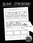 Blank Storyboard: Notebook Sketchbook Template Panel Pages for Storytelling & Layouts: 200+ Pages with 9x9 Story Board Frames on 8.5"x11" Book