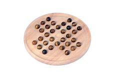 Engelhart - Pretty English solitaire game, 33 holes wooden 23 cm - 200119