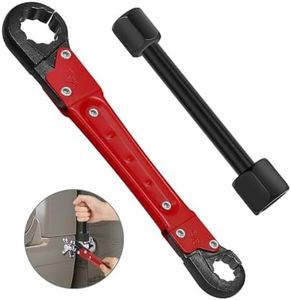 Plumbing Tools, Useful Angle Wrench Set for Quickly Removing and Tightening Compression Nuts and Angle Stops in Tight Spaces, Plumbers Wrench Angle Stop Wrench Set Makes Plumbing Jobs Easier (Red)