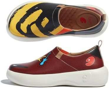 UIN Women's Art Travel Walking Shoes Slip On Casual Lightweight Wide Toe Fashion Sneaker Toledo Ⅶ Rock Hard (6)