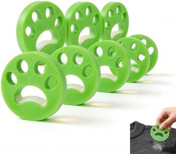 Pet Hair Remover for Washing Machine - 8 Pack Reusable & Durable Laundry Lint Catcher Balls, Dog & Cat Hair Remover, Fur Collector for Washer & Dryer