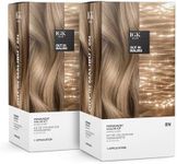 IGK Permanent Color Kit OUT IN MALIBU - Natural Blonde 8N | Easy Application + Strengthen + Shine | Vegan + Cruelty Free + Ammonia Free | 4.75 Oz (2 Pack)