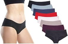 Emprella Women’s Boyshort Panties Seamless, Breathable Cotton Underwear, Assorted, Medium