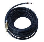 Mac Allister Pressure Washer Drain Cleaner Hose 15 Meter Long With Flexible Jet Nozzle