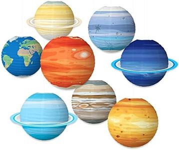 Space Lanterns Galaxy Planet Earth Paper Lanterns Colorful Hanging Decorations 8PCS Solar System Lanterns for Kids Classroom Science Birthday Outer Space Party Decorations