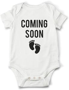 Bee! Pregnancy Announcement Gift: Contains a Baby Announcement Onesie, Greeting Card, Tissue Paper, All Neatly Packaged in a Gift Box, Ready for Gifting, White