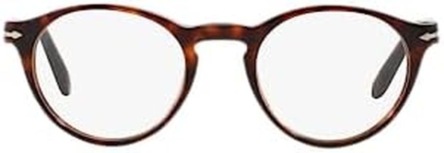 Persol PO3092V Round Prescription Eyewear Frames, Havana/Demo Lens, 48 mm