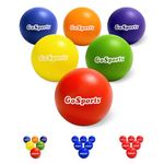 GoSports Elephant Skin Dodgeball Set with Mesh Carry Bag (Set of 6), 6.25"